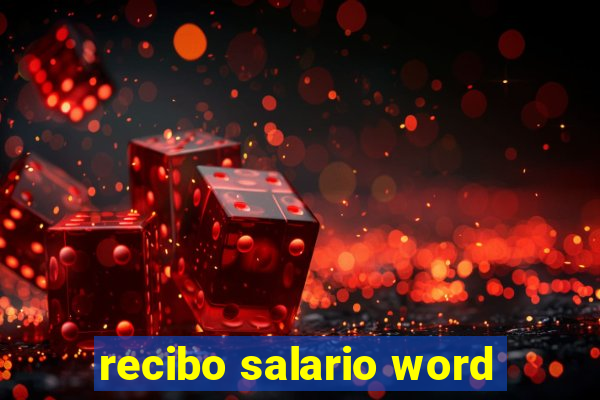 recibo salario word